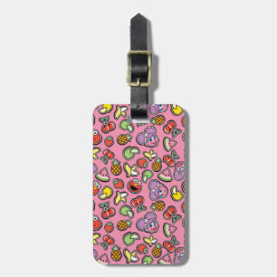 Fruity Sticker Elmo & Abby Cadabby Pattern Luggage Tag