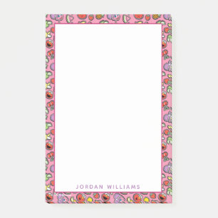 Fruity Sticker Elmo & Abby Cadabby Pattern Post-it Notes