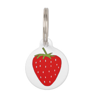 Fruity strawberry pet tag