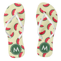 Fruity Summer Red Watermelon Monogram