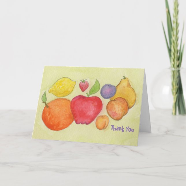 Fruity thank you card (Front)