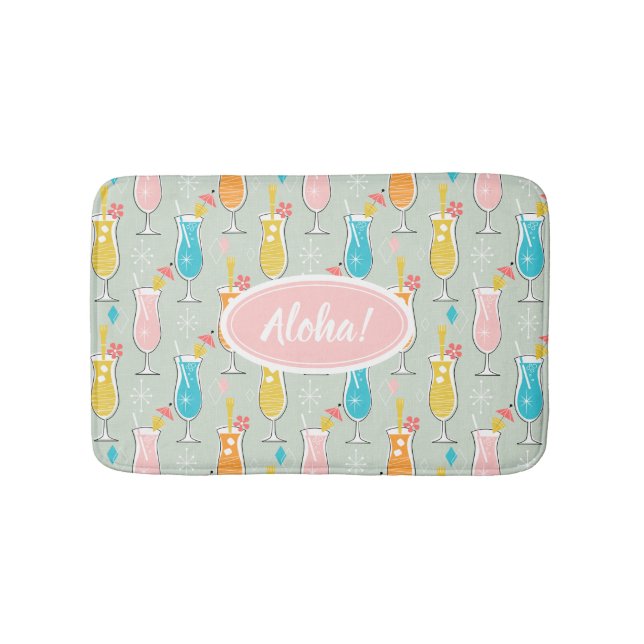 Fruity Tiki Beverages Bath Mat (Front)