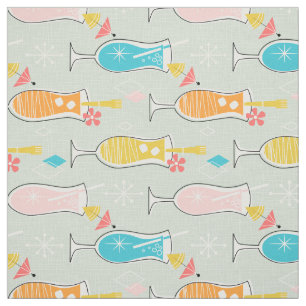 Fruity Tiki Beverages Fabric