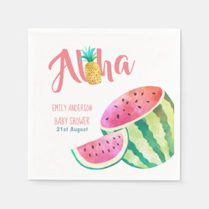 Fruity Tropical Napkins Watermelon Pineapple