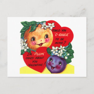 Fruity Valentine Holiday Postcard