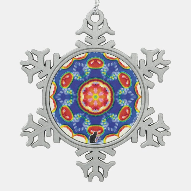 FruityTooty Kaleidoscope Snowflake Ornament (Front)