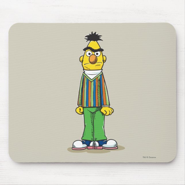 Frustrated Bert Mouse Mat (Front)