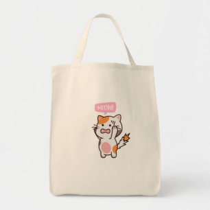 frustrated cute cat design   buy now  tote bag