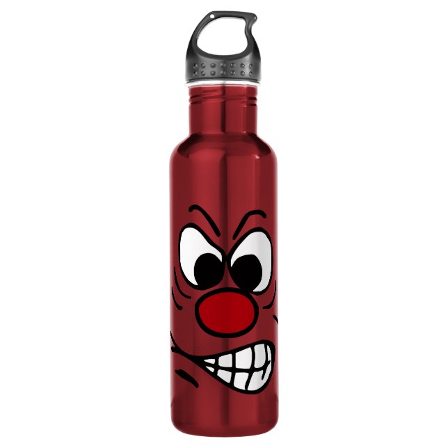 Frustrated Face Grumpey 710 Ml Water Bottle (Front)