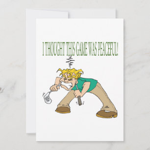Frustrated Golfer Invitation