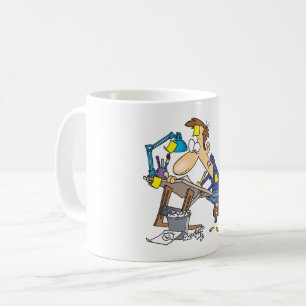 Frustrated Illustrator Comic Artist Drawing Coffee Mug