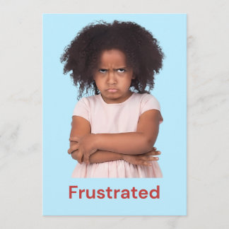 Frustrated Kids Feelings Thank You Card