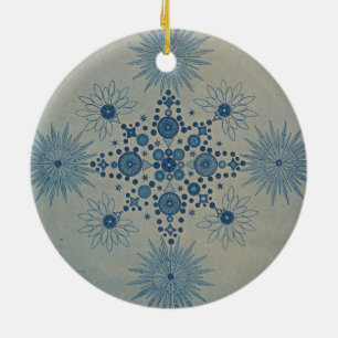 Frustules of Diatoms by Julius Wiesner Ceramic Tree Decoration