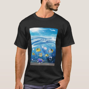 Frutiger Aero Aesthetic Tech Ocean Underwater Fish T-Shirt