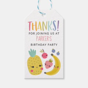 Frutti Birthday Party Thank You Favour Gift Tags