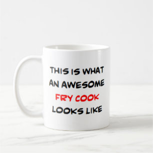 fry cook, awesome coffee mug