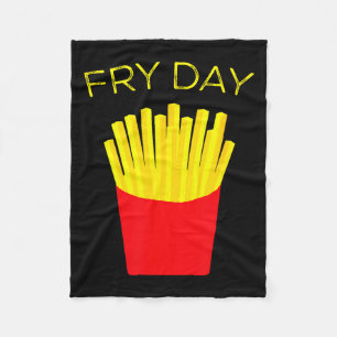 Fry Day, French Fries, Tgif Thank God Its Friday Fleece Blanket