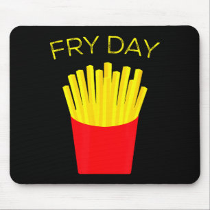 Fry Day, French Fries, Tgif Thank God Its Friday Mouse Mat