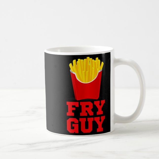 Fry Guy Fast Food Lover Fries Funny Novelty  Coffee Mug (Right)