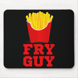 Fry Guy Fast Food Lover Fries Funny Novelty Mouse Mat