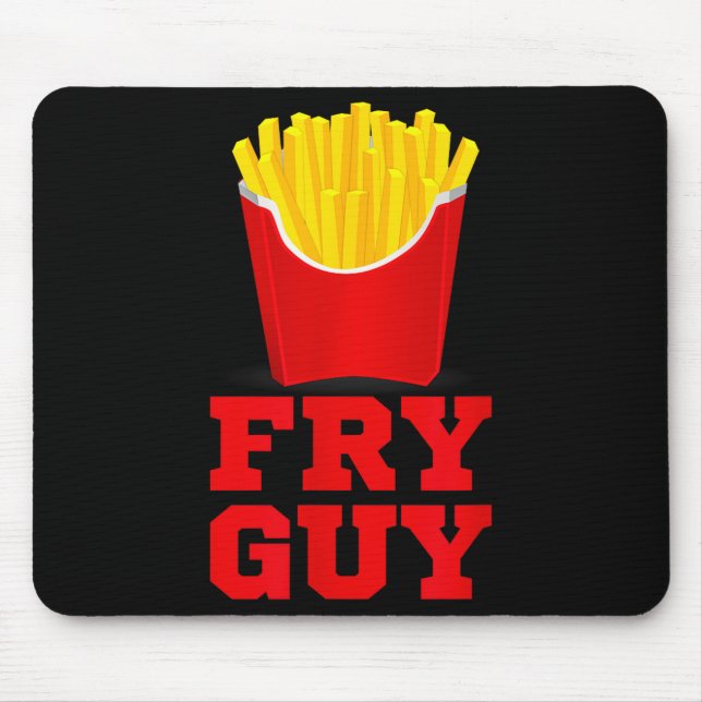 Fry Guy Fast Food Lover Fries Funny Novelty  Mouse Mat (Front)