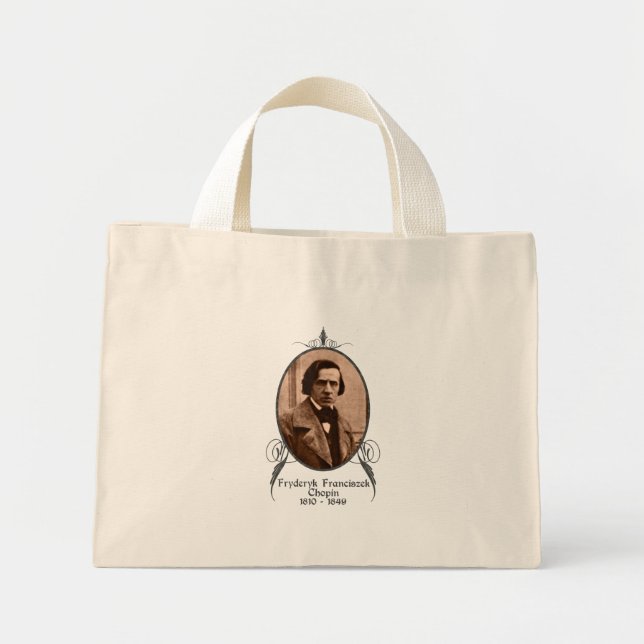 Fryderyk Chopin Mini Tote Bag (Front)