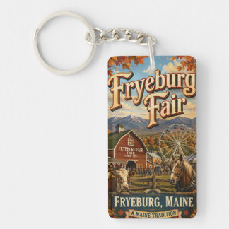Fryeburg Fair Maine Tradition Rectangle Acrylic Ke Key Ring