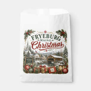 Fryeburg Maine Christmas Favour Bag