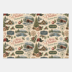 Fryeburg Maine Christmas Wrapping Paper