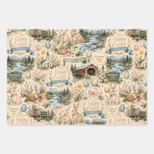 Fryeburg Maine Easter Wrapping Paper