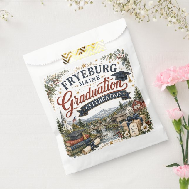 Fryeburg Maine Graduation Celebration Favour Bag (Sealed)