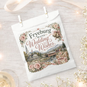 Fryeburg Maine Wedding Wishes Favour Bag