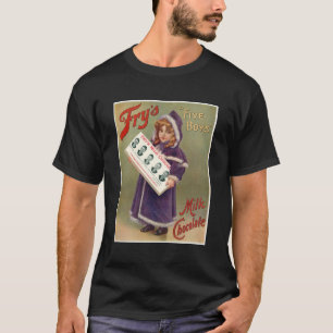 Fry's "Five Boys" Milk Chocolate Ad Sign T-Shirt