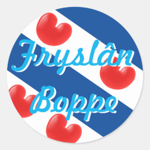 Fryslân Boppe Classic Round Sticker
