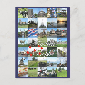 Fryslân Boppe Friesland Photo Postcard Kaart