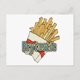 Frytastic ~ French Fries Fantastic Junk Foods Postcard