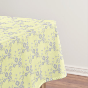 FS Style 1-Yellow Lt-White-52x70 COTTON TABLECLOTH