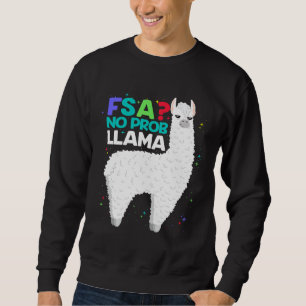 FSA Test No Prob Llama Teacher Exam Testing Sweatshirt