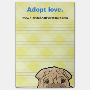 FSPR Post It Pad - Adopt Love. Post-it Notes