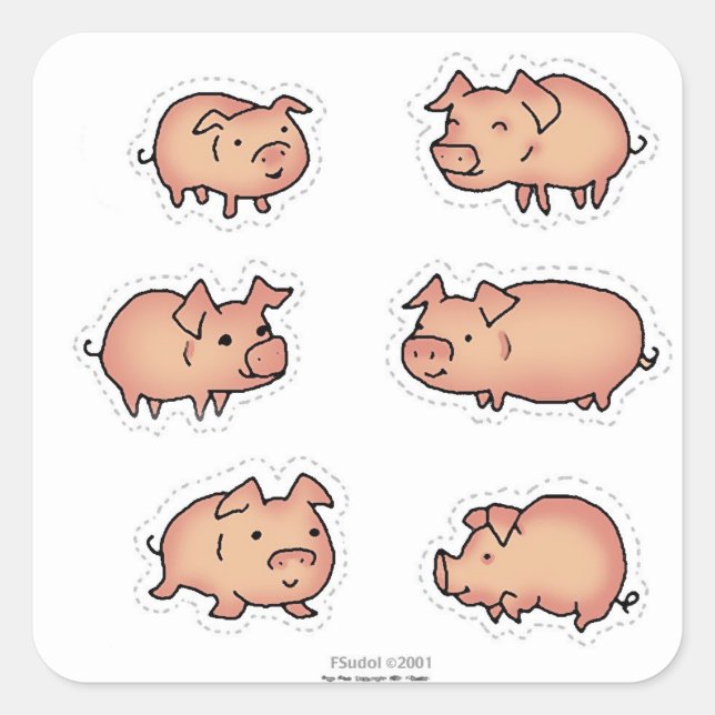 FSudolArt Merchandise Square Sticker (Front)