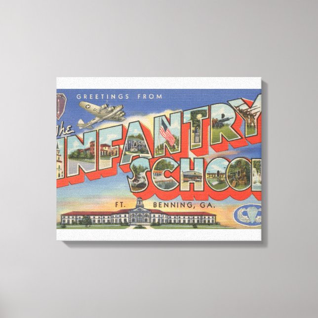 Ft. Benning, Georgia - Infantry School Canvas Print (Front)