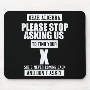 Ft-designs Dear Algebra - Funny Mathematical Sloga Mouse Mat