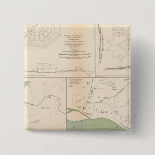 Ft Donelson, Memphis, Nashville 15 Cm Square Badge