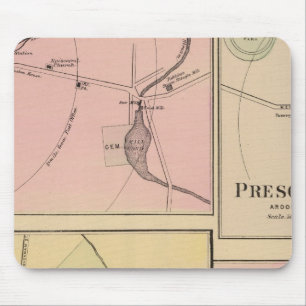 Ft Fairfield, Presque Isle, Caribou Map Mouse Mat