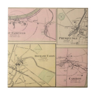 Ft Fairfield, Presque Isle, Caribou Map Tile