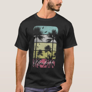 Ft Fort Lauderdale Florida Retro Vintage Beach Sur T-Shirt