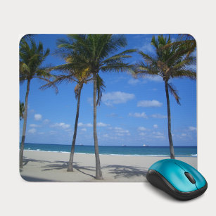 Ft Lauderdale Beach - Florida Palm Trees Mouse Mat