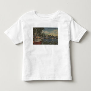 Ft. Lauderdale, FL - New River View & Drawbridge Toddler T-Shirt