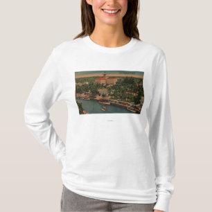 Ft. Lauderdale, FL - View of New River & Court T-Shirt