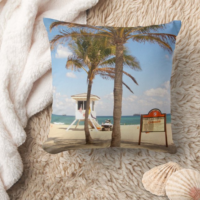 Ft Lauderdale Florida Beach - Lifeguard Cushion (Creator Uploaded)